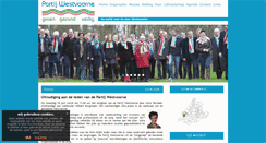Desktop Screenshot of partijwestvoorne.nl